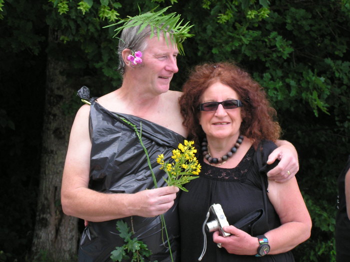 Chris meets the wild man of the woods