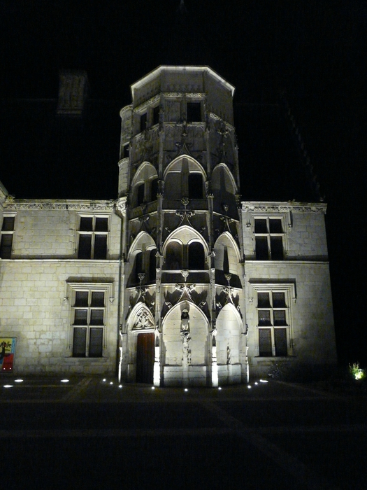 Part of the night time lights and music show