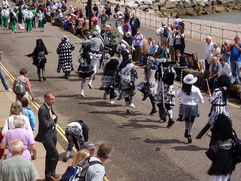 Daytime procession at Sidmouth 2010. Photo by Mike Tabecki.