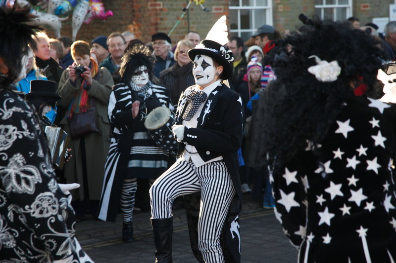Whittlesea Straw Bear 2012 in the Market Place.
Philippa in centre
Photo by David Muscroft