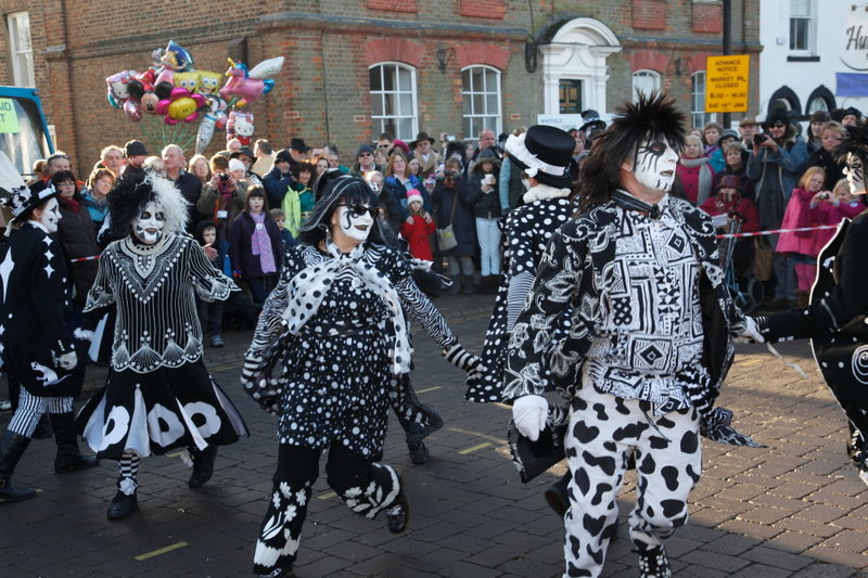 Whittlesea Straw Bear 2012 in the Market Place
In Foreground: Sadie, Mandy, Kit

Photo by David Muscroft