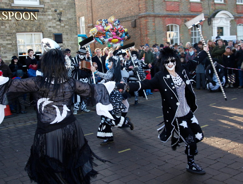Whittlesea Straw Bear 2012 in the Market Place - More wardrobe malfunction
Photo by David Muscroft