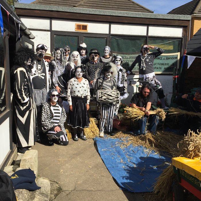 Pig Dyke dances for 2017 Straw Bear.